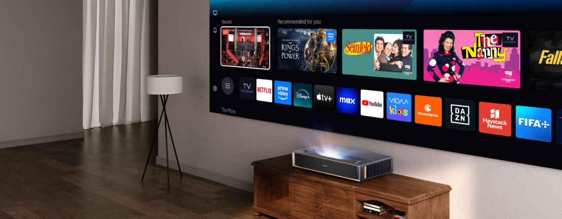 Apps & Smart-Funktionen beim Hisense PT1