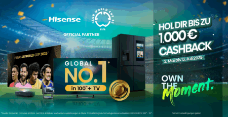 Cashback auf Hisense PL2 Laser TV und C2 Pro