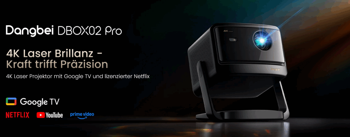 Dangbei DBOX02 Pro – 4K Laserprojektion für den modernen Alltag