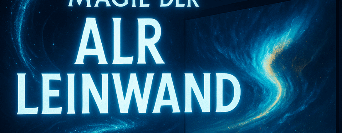 Die Magie der ALR Leinwand: Großes Bildvergnügen auch bei Tageslicht