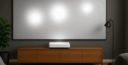 Hotspots bei Laser TVs - Warum die richtige CLR Leinwand entscheidend ist